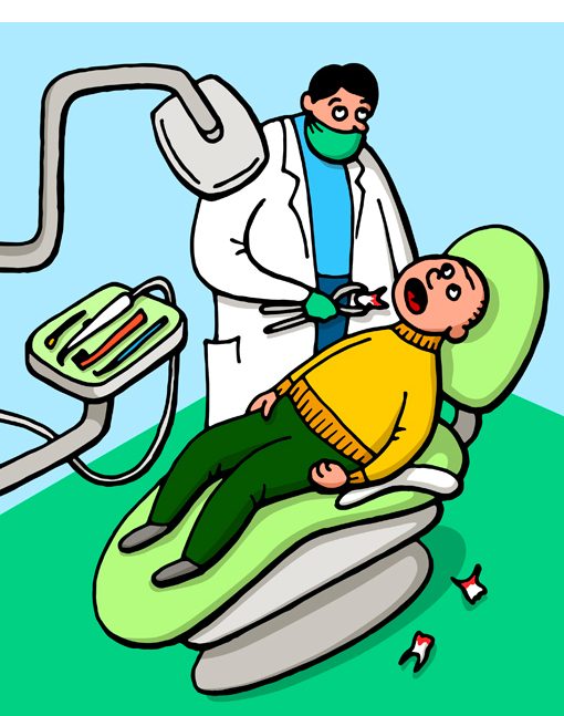zubař ilustrace