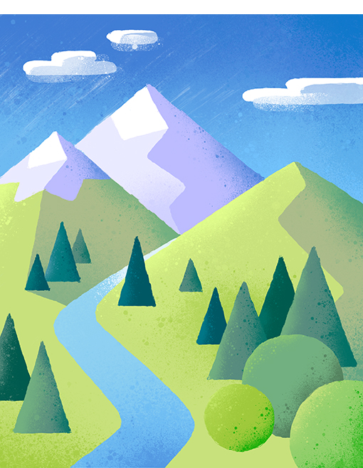 ilustrace hory